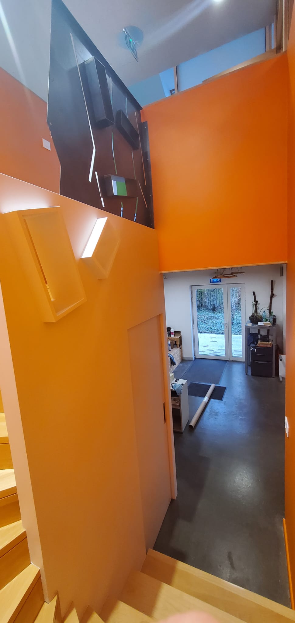 Peinture bureau professionnel - Orange dynamique